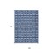 Homeroots 9' X 12' Navy Blue And Ivory Geometric Washable Indoor Outdoor Area Rug 613793 - alternate 4