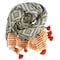 Homeroots 39" X 71" Gray and Orange Cotton Geometric Turkish Towel Throw Blanket with Tassels 521296 - alternate 4