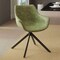 Leisuremod Markley Swivel Leather Dining Arm Chair with Iron Legs, 2PK ESCBL-26-G2 - alternate 6