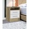 Homeroots 20" White Wood Two Drawer Nightstand 543669 - alternate 4