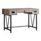 Homeroots 47" Taupe and Black Computer Desk With Three Drawers 333515 - alternate 1