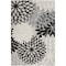 Homeroots 5' X 8' Black And White Floral Indoor Outdoor Area Rug 546664 - alternate 1