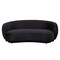 Leisuremod Faze Modern Curved Beige Velvet 3-Seater Sofa Couch, Fully Assembled FS75V-BL - alternate 5