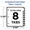 Avery Big Tab Pocket Insertable Plastic Dividers, 8-Tab Set 07709 - alternate 3