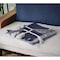Homeroots 50" X 60" Blue and White Woven Cotton Checkered Throw Blanket with Tassels 516619 - alternate 4