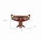 Homeroots 10" Brown And Gold Polyresin Decorative Bowl 468372 - alternate 3