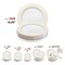 Smarty Had A Party 10.25" White with Gold Edge Rim Plastic Dinner Plates (120 Plates), 120PK 110G-CASE - alternate 4