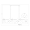 Z-Lite Lumina Matte Black 9 Light Linear Chandelier 7520-9L-MB - alternate 3