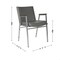 Flash Furniture HERCULES Heavy Duty Gray Vinyl Stack Chair with Arms, 4PK 4-XU-60154-GRY-VYL-GG - alternate 2
