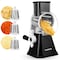 Nutrichef 3 in 1 Cheese Grater & Shredder, Black NCCHS3DRBK - alternate 1