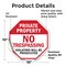 Signmission Private Property No Trespassing Vio, 10 Inch X 10 Inch, Vinyl Decal OC-D-10-167 - alternate 2