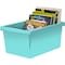 Storex Medium Classroom Storage Bin, Teal 61478U06C - alternate 2