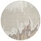Homeroots 8' Ivory And Beige Round Abstract Washable Indoor Outdoor Area Rug 613634 - alternate 5