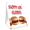 Signmission Sloppy Joe Sliders, 36 Inch x 24 Inch A-frame Yard Sign, Plastic Sign SBC-2436-Sloppy Joe Sliders - alternate 1