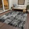 Homeroots 3' X 5' Black And Gray Abstract Washable Indoor Outdoor Area Rug 597932 - alternate 4