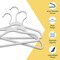 Lifemaster White Velvet Kids Hangers 50 Pack, 10.83" Non-Slip, Slim ABS, Swivel Hook & Notches LMVVBH50WH - alternate 5