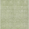 Homeroots 5' X 8' Artichoke Green And Ivory Floral Washable Indoor Outdoor Area Rug 604654 - alternate 5