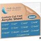 Fab Glass And Mirror Acrylic Sheet Plexiglass, Rectangle PET Sheet 8in x 12in with Protective Film, 1/4in Clear Pane... ACR6M8X12RC - alternate 1
