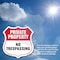 Signmission Private Property Shield Sign No Trespass, 12 inch X 12 inch, Plastic Sign, 2PK SHI-P-2PACK-12-454 - alternate 3