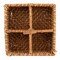 Martha Stewart 8 Inch Rattan Woven Four Section Flatware Caddy in Brown 76607.01 - alternate 3