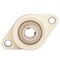 Ntn 2 Holes, Rhombus Housing, 2 Bolt Flange Bearing, Radial Ball, 1 in Dia, Thermoplastic, Set Screw SUCNFL205-16 - alternate 1