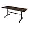 Regency Kobe Flip-Top Training Nesting Table, 60 in W, 24 in L, Neo Walnut MKFT6024NW - alternate 1