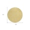 Homeroots 8' Gold And Ivory Round Floral Washable Indoor Outdoor Area Rug 581866 - alternate 4