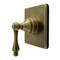 Kingston Brass Single-Handle Six-Way Diverter Valve with Square Trim Kit, Antique Brass KS4043AL - alternate 1