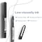 Deli THINK Rollerball Pen 0.7mm, Black Ink, Capped, 1100m, 12PK EQ20520 - alternate 2