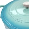 Crock-Pot Crock Pot Artisan 5 Quart Enameled Cast Iron Braiser Pan with Lid in Gradient Aqua Blue 125298.02R - alternate 4