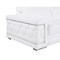 Homeroots 71" White And Silver Genuine Leather Love Seat 546441 - alternate 11