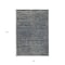Homeroots 8' X 10' Gray and Blue Striped Stain Resistant Indoor Outdoor Area Rug 531662 - alternate 5