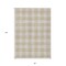 Homeroots 8' X 10' Beige And Gray Plaid Washable Indoor Outdoor Area Rug 595370 - alternate 3
