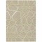 Homeroots 5' X 8' Tan Ivory And Green Abstract Washable Indoor Outdoor Area Rug 600565 - alternate 3