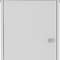 Homeroots 16in White Wood Accent Cabinet With Two Doors 477659 - alternate 4