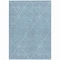 Homeroots 3' X 5' Teal Blue And Ivory Geometric Washable Indoor Outdoor Area Rug 612142 - alternate 6