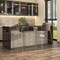 Leisuremod Axis Velvet/Polyester/Leather Bar Stool - Stainless Steel Base, Low Back & Armrests, 2PK ACG29CH2 - alternate 3