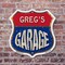 Signmission Greg's Garage, 6 Inch X 6 Inch, Plastic Sign SHI-P-6-383-GREG - alternate 3