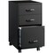 Nusparc 3-Drawer Mobile Organizer Vertical File Cabinet, 14.2" x 18" x 26.7", Black NPRVF318CMBK - alternate 1