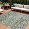 Homeroots 8' X 10' Olive Green And Ivory Argyle Washable Indoor Outdoor Area Rug 615809 - alternate 1