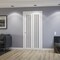 Sartodoors Sliding Closet Bi-fold Doors 84 x 80 inches, BASIC 4906 White with Black Glass, Tracks Trims Hardw BASIC4906BF-WS-84 - alternate 2