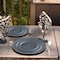 Smarty Had A Party Matte Charcoal Gray Round Plastic Dinnerware Value Set (120 Dinner Plates + 120 Salad Plates), 240PK 4850CHGR-VP-CASE - alternate 1