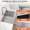 Vevor 33" Top Mount Farmhouse Kitchen Sink Single Bowl Basin 304 Stainless Steel TXHW332209RS1 - alternate 3