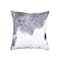 Homeroots 18" Gray and White Cowhide Throw Pillow 544619 - alternate 2