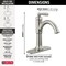 Delta Saylor Single Handle Bathroom Faucet 535-SSMPU-DST - alternate 2