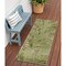 Homeroots 6' Ivory And Green Palm Leaf Indoor Outdoor Runner Rug 548032 - alternate 6