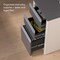 Connexion U Shaped Desk Workstation, U-Shaped, Slate/Sandstone, 92.6" D X 65.9" H, 71.1" W X Melamine 93879-59 - alternate 4