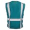 Dome75 Hi-Vis Safety Vest SM/MD Class Non-ANSI/Enhanced Visibility , Zipper 2 Pockets, 1 Mic Tab DV1281 - alternate 2