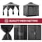 Sunjoy 9.5 ft x 9.5 ft Grey and Black 2-tone Steel Gazebo A101011142 - alternate 4