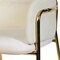 Leisuremod Axis Velvet/Polyester/Leather Bar Stool - Stainless Steel Base, Low Back & Armrests ACG29BG - alternate 5